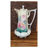 RS Prussia Floral Pitcher w/ Lid