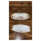 Nippon Hand-Painted Porcelain Butter Tray,