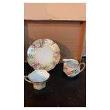 R S Prussia decorative floral plate  8.5ï¿½ ,