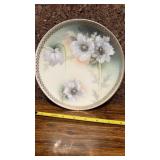 RS Germany Porcelain China Plate White Roses