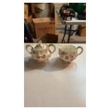 R.S. Prussian creamer and sugar porcelain China