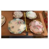 RS Prussia & German Floral Porcelain Plates Some