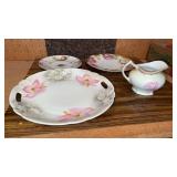 3 Porcelain Plates & Creamer Bavaria Austria &