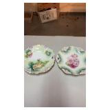 1 R.S. Prussia and 1 unmarked floral porcelain