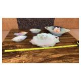 5 trinket Bowls Floral Theme Bavaria Royal