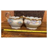 2 Gold Rimmed Bavaria Creamers