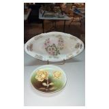 Made in Germany oval floral porcelain dish 12.25ï¿½