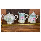 2 RS Prussia Covered Sugar Bowls & Creamer