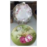 porcelain decorative plate with floral design