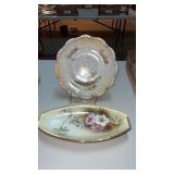 Silesien  porcelain decorative floral plate  8.5ï¿½