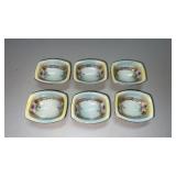 6 Made in Germany hand painted small bowls/ Salt