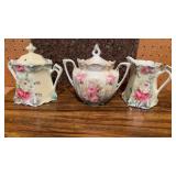 RS Prussia Covered Sugar Bowl , German Sugar Bowl