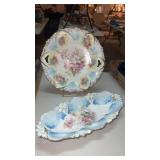 R S PRUSSIA Porcelain bowl   with floral design