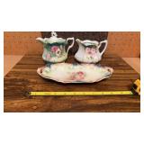 2 RS Prussia Creamers, 1 w/ Lid & Celery Tray ,