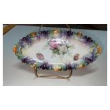 R S Prussia oval porcelain decorative dish with