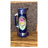 Nippon Hand Painted Porcelain Vase, Approx 10ï¿½