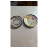 PSAG Bavaria and glass Sterling rimmed plate