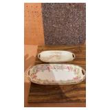 Prussia hand painted porcelain China relish