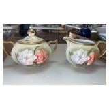 Royal Munich lidded FLIRAL design sugar dish and