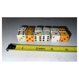 6 Pair Dice Cream & Tan