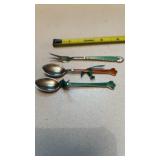 2 Sterling Silver Spoons & Sterling Pickle Fork