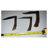 3 Pakistan Single Blade Pocket Knives