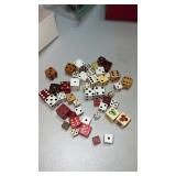 Miscellaneous group of old dice