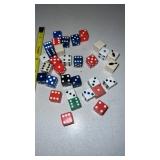 Vintage Dice Many Pairs, Different Colors