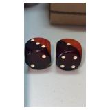 Large Bakelite ? Cube dice  some wear and tear