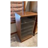 wood and glass shelfï¿½s 35ï¿½x16ï¿½x19ï¿½