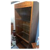 Wood Display Case w/ Glass Shelves, Approx 75ï¿½