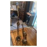 4 Wooden Giraffes, Tallest is 5ï¿½ Tall