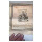 Antique 1883 Russian Confirmation Certificate