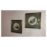 Pair of Framed and matted Vintage Rudolf  Lesch