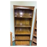 Wood Book Case, 5 Shelves, Approx 74" Tall 30ï¿½