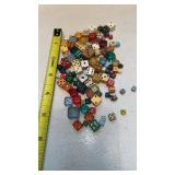 Large Lot Mini Dice , Various Colors