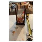 Container full of dice