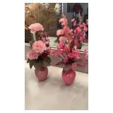 Lot of miniature flower pots decorative flowers