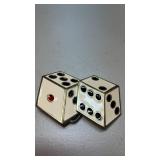 Dice themed belt buckle