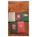 Lot of 5 antique books Heroes and Hero worship,