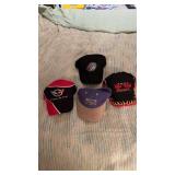 Hats including corvette, mnt dew