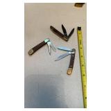 3 China Multi Blade Pocket Knives