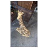 Vintage Heavy Giraffe Statue, Approx 18ï¿½ï¿½Tall