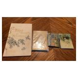 4 vintage book  Forget Me Nots for remembrance ,