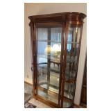 Wood & Glass Display Cabinet, 2 Swinging Doors ,