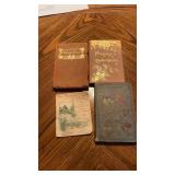 Lot of 4 antique books including favorite poems,