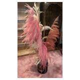 Metal milk can with Eagle decoration and faux