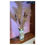 RS Prussia tall pitcher/vase approximately 14