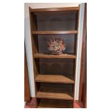 Wooden book case. Approximately 79 x  27.75 x