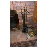 Fire place tool set and  fireplace bellow